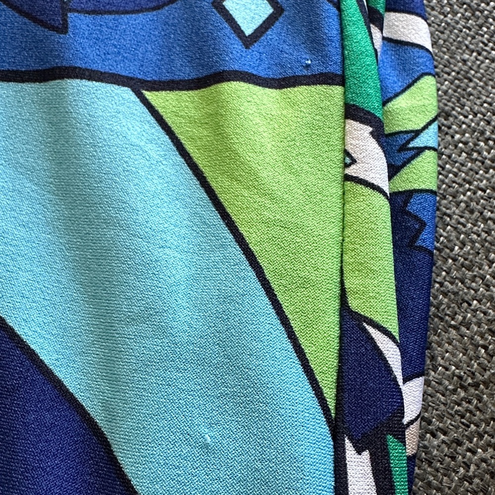 Chico's Vibrant Blue and Green Maxi Skirt - Picture 8 of 9